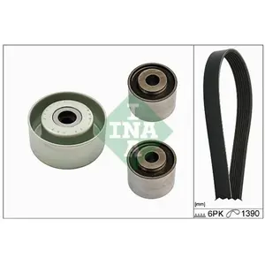 INA Jeu de courroies trapézoïdales à nervures 529 0157 10 1390mm pas cher