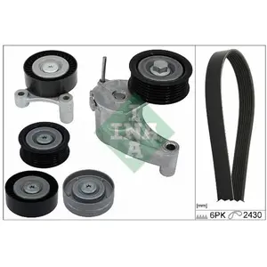 Jeu De Courroies Poly Trapézoïdales Volvo Ina 529055410 pas cher