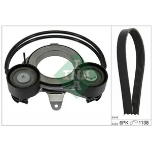 Jeu De Courroies Poly Trapézoïdales Audi Ina 529057110 pas cher