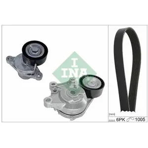 Jeu De Courroies Trapézoïdales Poly-V Citroën; Peugeot Ina 529058110 pas cher