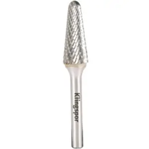 Fraise lime carbure conique d. 9,6 x 30 x 6 mm x Denture : 3 - hf 100 l - 300055 Klingspor pas cher