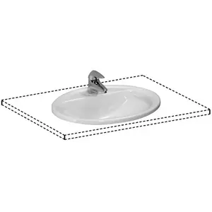 LAUFEN Pro B Vasque à encastrer par-dessus, H8139510001041,Vendu parcdiscount