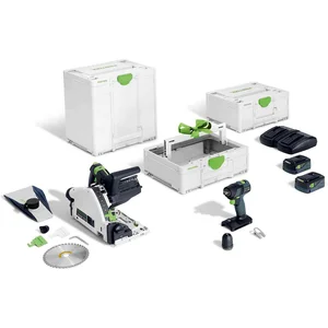 Comparateur de prix : Kit Combo sans fil FESTOOL Universel - TSC 55 K + TXS 18 + TB M 137