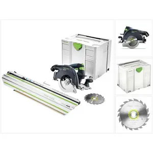 Scie circulaire à capot basculant sans fil FESTOOL - HKC 55 Li EB-Basi...