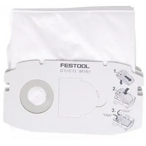 Comparateur de prix : Festool Sac filtre SELFCLEAN SC FIS-CT MINI-5 pour aspirateur - - 498410