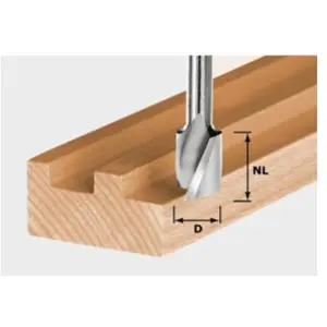 Comparateur de prix : FESTOOL Fraise à rainurer hélicoïdale avec queue de 8 mm HW Spi S8 D8/25 - 490979