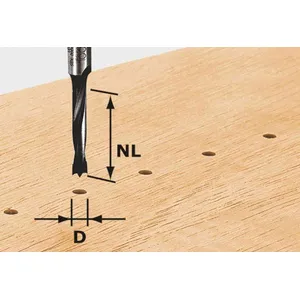 Fraise pour tourillons HW avec queue de 8mm FESTOOL HW D3/16 - 491065 pas cher
