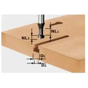 Comparateur de prix : FESTOOL Fraise à rainurer en T HW avec queue de 8mm HW S8 D10,5/NL13 - 491035