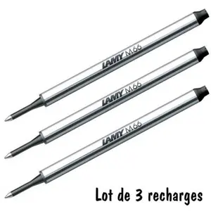 Comparateur de prix : Lot de 3 mines de rechange LAMY pour roller encre noire