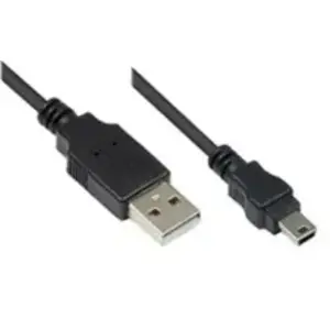 Alcasa USB 2.0 A/USB mini 0.15 m câble USB 0,15 m USB A Mini-USB B Noi... pas cher