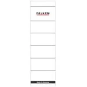 Falken - etiquettespour classeur, petit format, étroit, blanc,en carto... pas cher