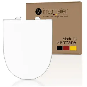 Comparateur de prix : instmaier Schütte - Abattant wc forme en d en duroplast blanc avec frein de chute