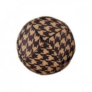 Bouton Recyclé cuir à queue 23 mm X 2 motif pied de poule - Union Knop...