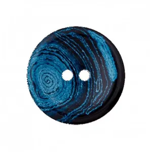 Non communiqué Boutons Recyclés 20 mm X 3 bleu Foncé - Union Knopf(...) -