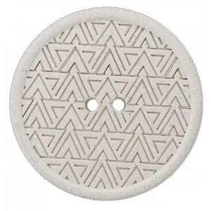 Non communiqué Boutons Recyclés ethniques 20 mm X 4 écru - Union Knopf(...) - Ecru