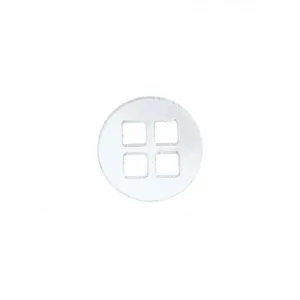 Bouton Rond polyester transparent 4 trous 15 à 25mm - Prym 15-transpar...
