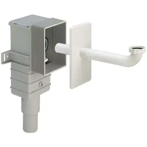 Viega - piège à odeurs 553760 g 2000 2000 /4 x 50/40 mm, encastré, plastique blanc pas cher