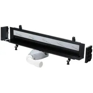 Comparateur de prix : Viega - Advantix Vario - Caniveau de douche 30-120 cm, pour installation murale, noir 736736