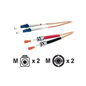 Digital data communications EQUIP LC/St 50/125?M 5.0M Cable DE FIBRA OPTICA 5 M OM2 Naranja pas cher