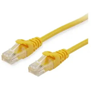 Comparateur de prix : Equip Câble patch Cat6 U/UTP 2 x RJ45 ECO avec sac en polyéthylène Jaune 1 m