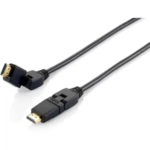 Comparateur de prix : Equip 119365 Câble Hdmi 2.0 Pivotant, 5,0 M, Prise Pivotante, 4k/30hz