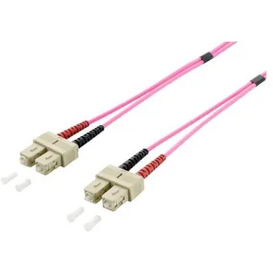 Digital Data Communications Câble SC/SC 50/125µm, 2m - EQUIP - Connecteur SC - Fibre optique - Violet pas cher