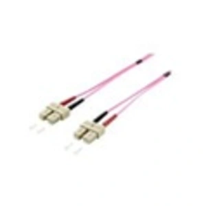Digital Data Communications equip Pro - Cordon de raccordement - SC multi-mode (M) pour SC multi-mode (M) - 0.5 m - fibre optique - duplex - 50 / 125 microns - OM4 - sans
