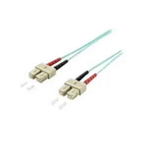 Digital data communications EQUIP 255329 CABLE DE FIBRA OPTICA 0,5 M OM3 SC TURQUESA