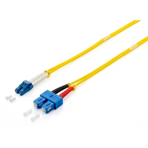 Comparateur de prix : Digital data communications Equip Câble fibre optique LWL (LC->SC 10 m monomode Duplex OS2 Jaune