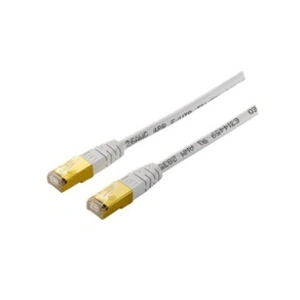Digital data communications equip - Cordon de raccordement - RJ-45 (M) pour RJ-45 (M) - 10 m - paire torsadée écrantée (F/UTP) - CAT 5e - blanc pas cher