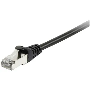 Comparateur de prix : Digital data communications Câble réseau Equip Platinum S/FTP sans halogène Cat 6A 0,25 m noir