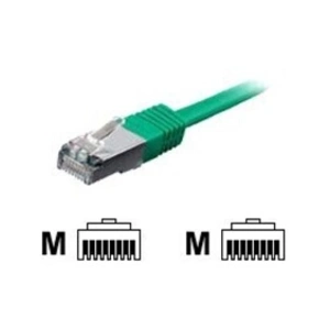 Digital data communications Câble réseau Equip 605543 RJ45 CAT 6 S/FTP 0.25 m vert contacts dorés pas cher