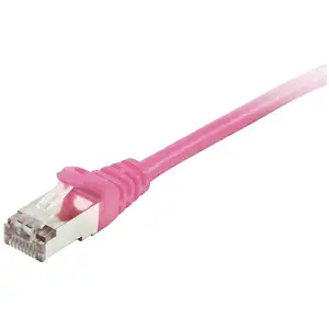 Digital data communications Equip Câble réseau S/FTP RJ-45 Cat. 6 7.5 mètres Mâle/Mâle (Rose) pas cher