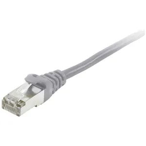 Digital Data Communications 605509 RJ45 Câble réseau, câble patch cat 6 s/ftp 20.00 m gris contacts dorés 1 pc(s) X916442 - Equip pas cher
