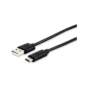 Equip 12888107 câble USB USB 2.0 1 m USB A USB C Noir pas cher
