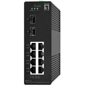Comparateur de prix : LevelOne Hilbert 10-Port Industrial Gigabit Smart Lite Switch, 8 x Gig...
