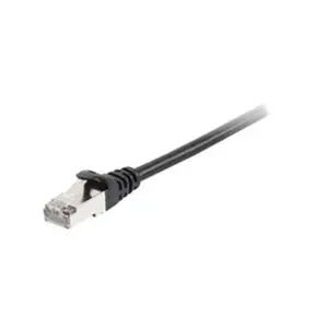 Equip Câble patch Cat6A S/FTP 2xRJ45 2.00m noir LSZH Polybag pas cher
