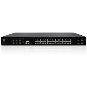 Comparateur de prix : LevelOne Switch 28xPort GEP-2861 4xGSFP 19`` 390W 24xPoE+