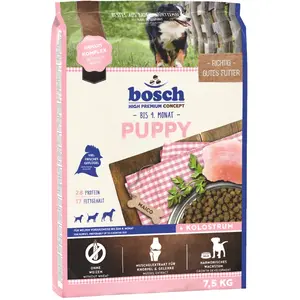 Comparateur de prix : bosch HPC Puppy - Aliments secs pour chiots jusqu'à 4 mois - 1 x 7,5 kg