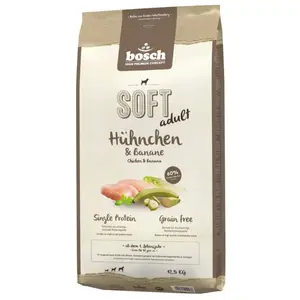 12,5kg Soft poulet, banane bosch® - Croquettes molles pour chienVendu parzooplus