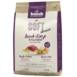 Comparateur de prix : Bosch Soft Senior Chèvre Et Pomme De Terre 2,5 Kg