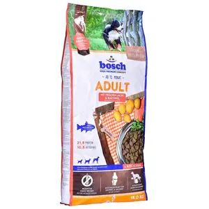 Comparateur de prix : 15kg bosch Adult saumon, pommes de terre - Croquettes pour chien