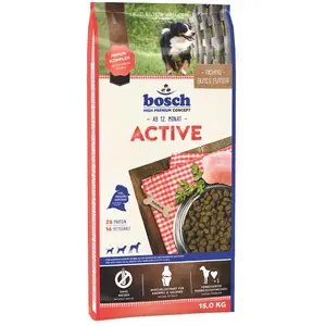 Aliment - Bosch - Active Pour Chien - 15kg - Adulte - Croquettes Volaille pas cher
