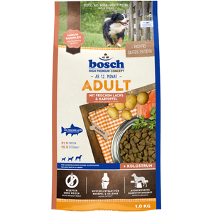 Comparateur de prix : bosch Adult saumon, pommes de terre pour chien - 1 kg