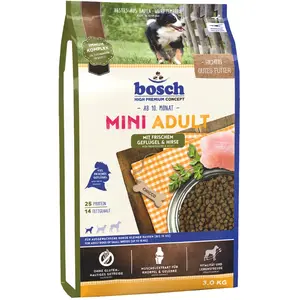 Comparateur de prix : bosch Mini Adult volaille, millet pour chien - 3 kg
