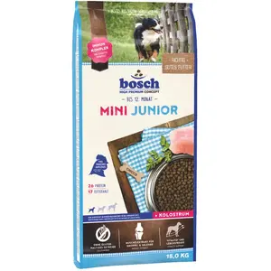 Comparateur de prix : 15kg Mini Junior bosch® pour chiot - Croquettes pour chien