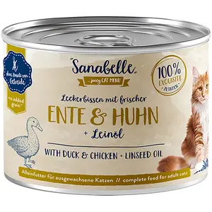 bosch Tiernahrung Sannabelle All Meat 6 x 195 g - Canard & poulet pas cher