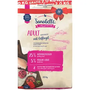 12kg volaille Adult Sanabelle Croquettes pour chat pas cher