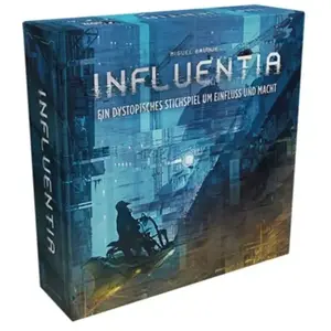 Asmodee Jeu de cartes Influentia 68 Cartes le Personnage Miguel Bruque Version Allemande Multicolore pas cher