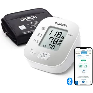 Omron X2 Smart+ Tensiomètre Bras, Moniteur De Tension Artérielle Validé Cliniquement, Bluetooth, Avec Detection Des Pulsation Cardiaques Irrégulières, Grand Brassard Ajustable 22 ? 42 Cm